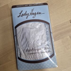 Lady Hagen Half Finger Glove. Size Med- Large /Large
